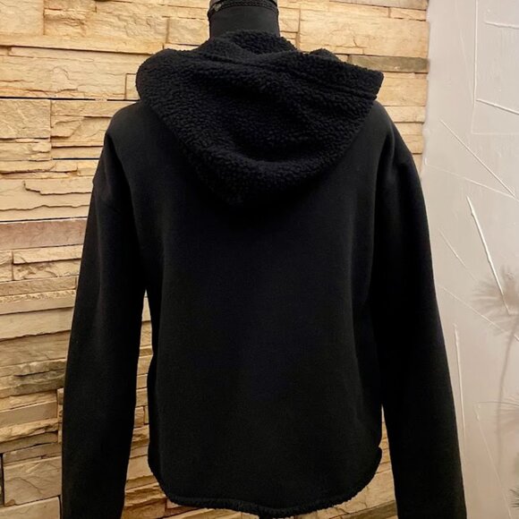 Victoria's Secret PINK Reversible Sherpa Full Zip Hoodie Jacket Excellent Cond. - Picture 2 of 7